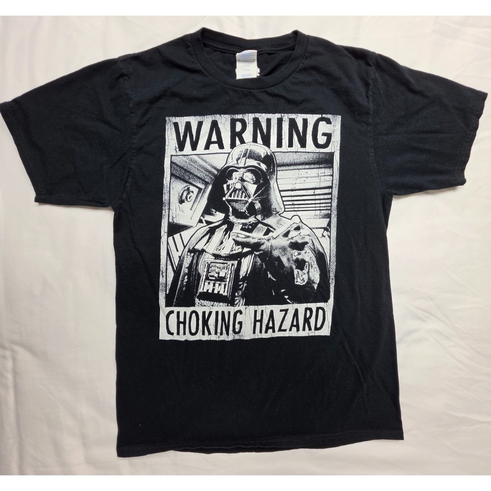 Star Wars Darth Vader Choking Hazard T Shirt Mens S Black Graphic Funny